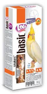 LoLo Pets Smakers лакомство для средних попугаев (фрукты) 90г