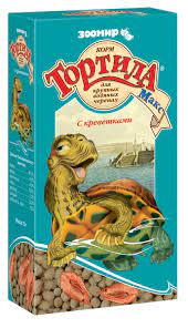 Корм д/крупных водяных черепах Тортила "МАКС" с креветками 70 г. 