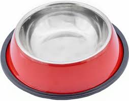 Миска металлическая на резинке "Triol" 1,5л (цвет)
