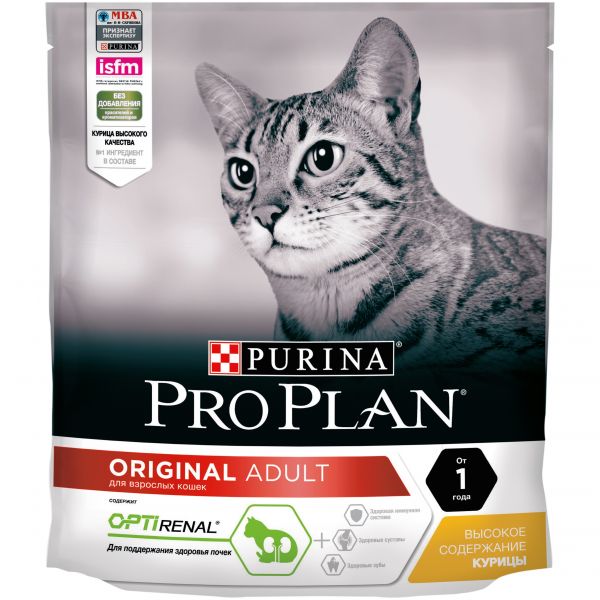 ProPlan "Adult" для взрослых кошек  курица 